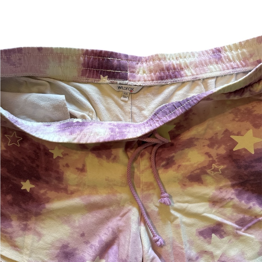 Wildfox Purple and White Tie-Dye and Stars Loungewear - Picture 8 of 11